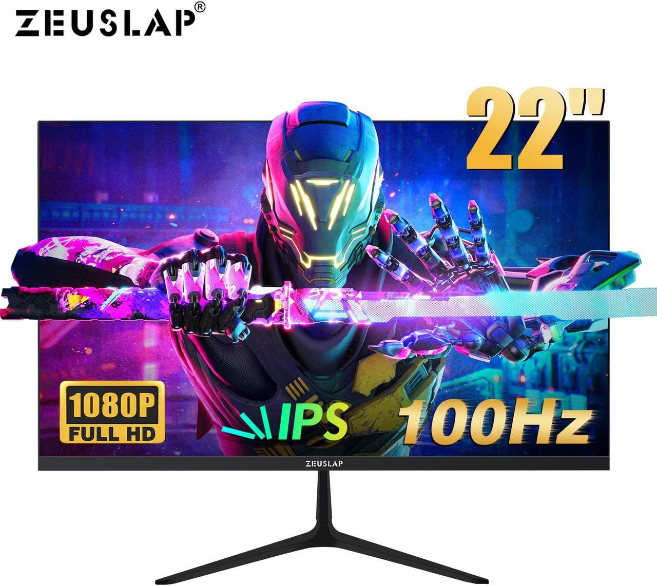 Main image of ZEUSLAP Z22P 22" Gaming Monitor (Actual size 21.5"), 1080P Full HD 100Hz 90%sRGB Business Monitor with HDMI+VGA Ports Borderless LCD Gaming Display