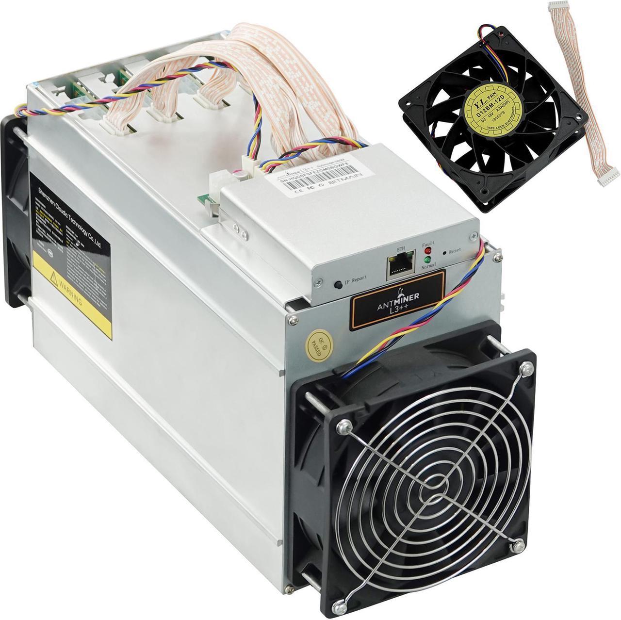 Antminer L3++ 580MH/S Litecoin Miner, Scrypt LTC Litecoin Dogecoin Mining Machine ASIC Miner Better Than L3 L3+ S9 Miner