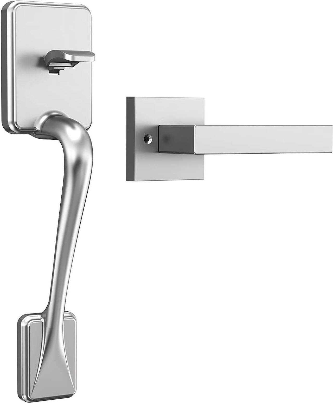 Alt view image 6 of 7 - Smart Front Door Lock Set, Smonet Keyless Entry Door Lock with Handle, Smart Deadbolt Keypad Lock, Alexa Front Door Handle Set, Bluetooth Digital Lock with APP/IC Cards/Auto Lock/One-Touch Lock/Keys