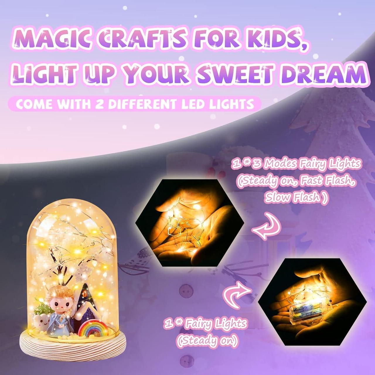 Alt view image 3 of 7 - Gifts for 4 5 6 7 8 Year Old Girls, DIY Night Light Toys for Girls Ages 4-6 6-9, Make Your Own Princess Crafts for Kids, Arts and Crafts Nightlight Birthday Christmas Gift for Girls