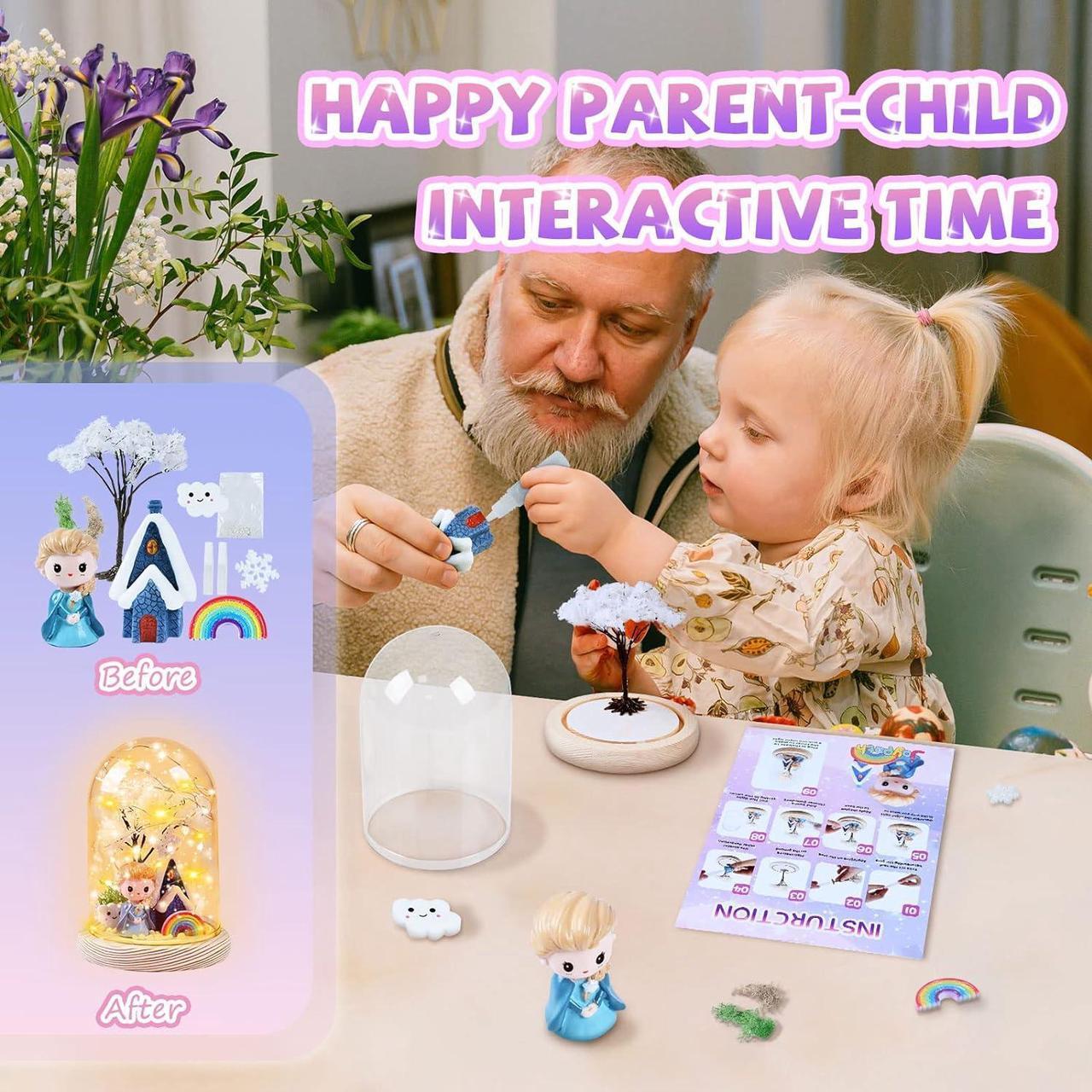 Alt view image 2 of 7 - Gifts for 4 5 6 7 8 Year Old Girls, DIY Night Light Toys for Girls Ages 4-6 6-9, Make Your Own Princess Crafts for Kids, Arts and Crafts Nightlight Birthday Christmas Gift for Girls