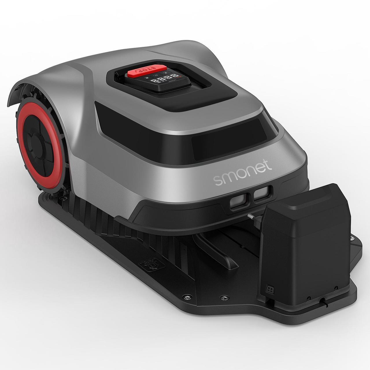 Main image of SMONET Robotic Lawn Mower Robot - Automatic Lawn Mower Robot with Smart APP Control, Path Planning, Collision Avoidance, Breakpoint Detection - Covers up to 1/4 Acre (10890 sq ft)