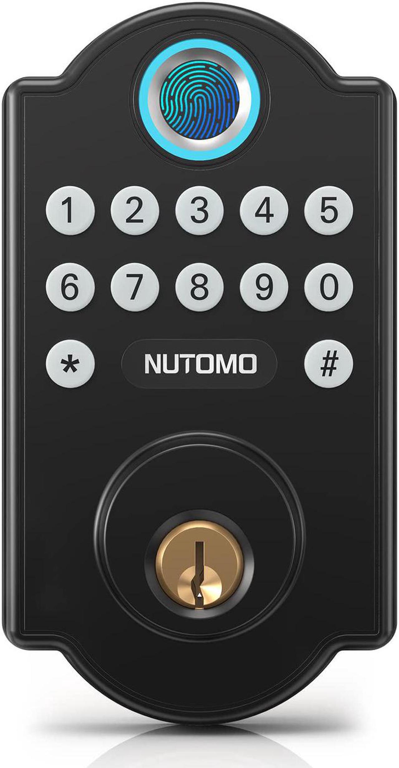 Main image of Fingerprint Door Lock - Keyless Entry Door Lock with Keypads - Smart Deadbolt Biometric Digital Electronic Door Lock - Smart Door Lock Front Door - Anti-Peeping Code - Easy Installation - Matte Black