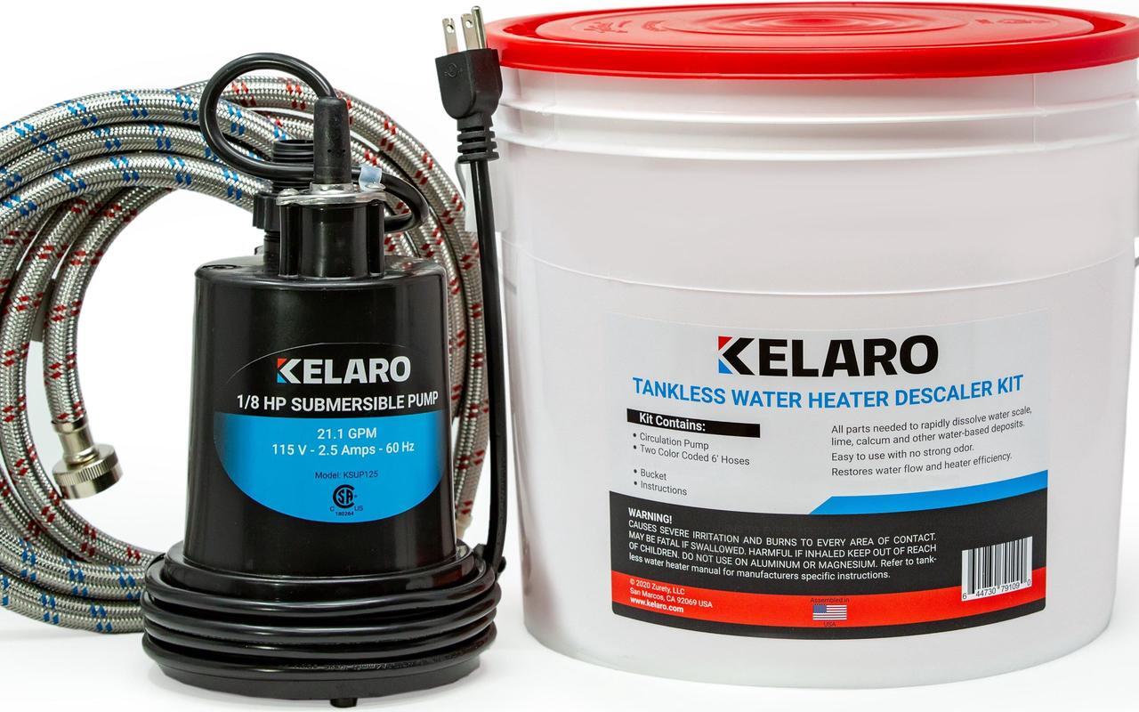 Main image of Kelaro Tankless Water Heater Flushing Kit - Just Add Vinegar