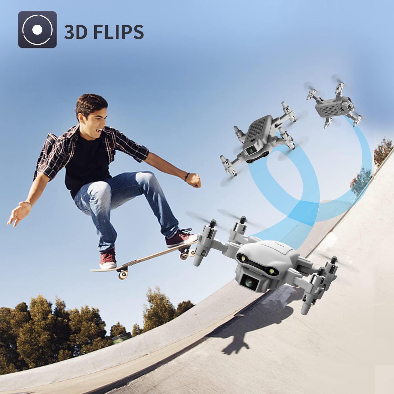 Alt view image 6 of 7 - 4DRC V9 Mini Drone with 720P HD Camera, Foldable Quadcopter with FPV Live Video, Altitude Hold, Waypoint Function, One Button Start, 3D Flip, with Storage Bag and 3 Modular Batteries