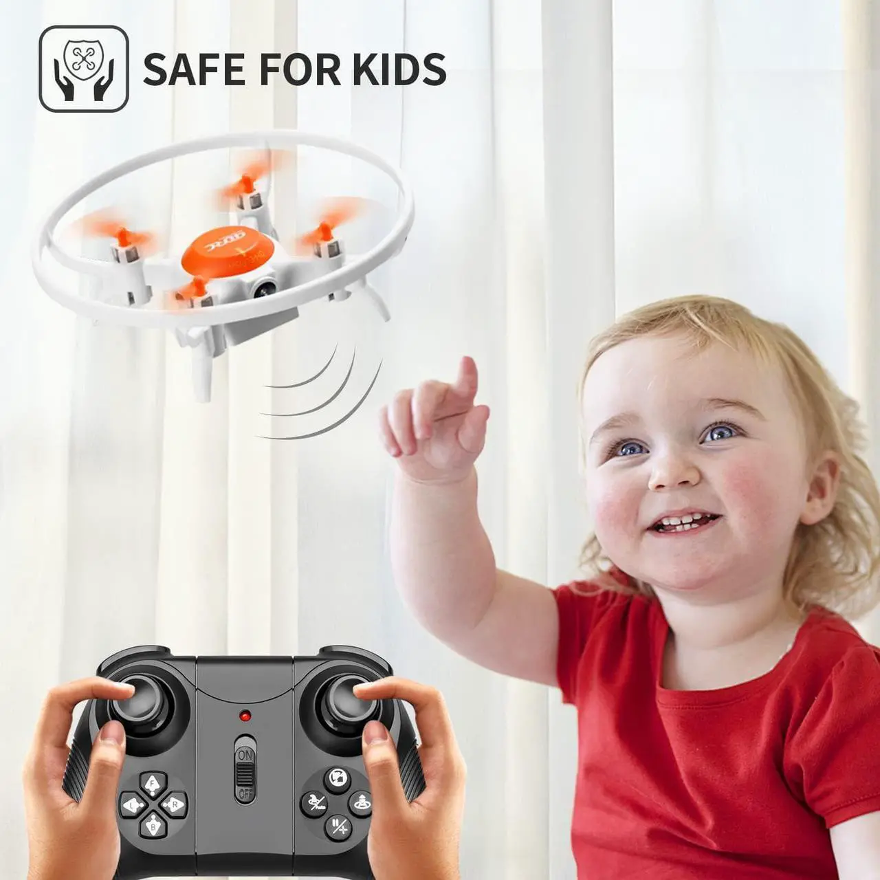 Alt view image 4 of 7 - 4DRC V5-Orange RC Quadcopter Mini Drone with 720P HD Camera FPV Live Video, 2 Batteries 20 Min Indoor Flying Tim e,Beginners,Boys and Girls Toys Gifts