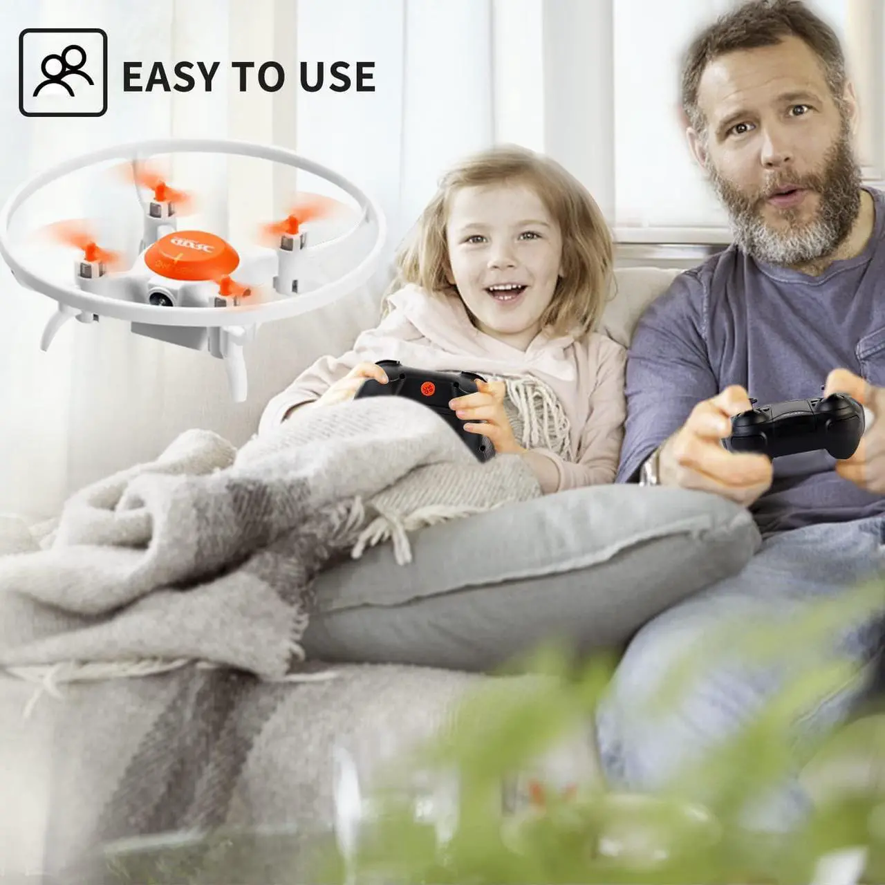 Alt view image 5 of 7 - 4DRC V5-Orange RC Quadcopter Mini Drone with 720P HD Camera FPV Live Video, 2 Batteries 20 Min Indoor Flying Tim e,Beginners,Boys and Girls Toys Gifts