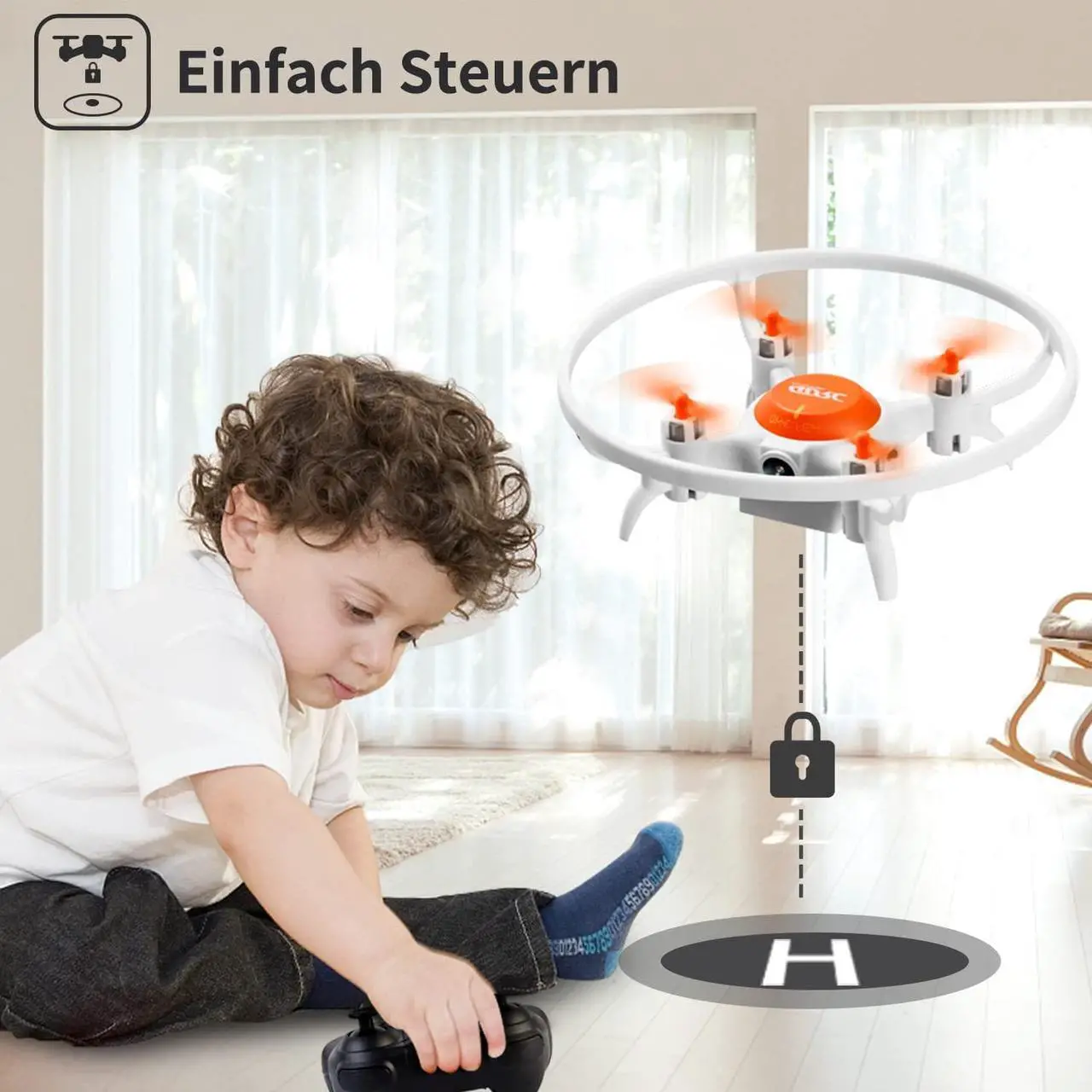 Alt view image 6 of 7 - 4DRC V5-Orange RC Quadcopter Mini Drone with 720P HD Camera FPV Live Video, 2 Batteries 20 Min Indoor Flying Tim e,Beginners,Boys and Girls Toys Gifts