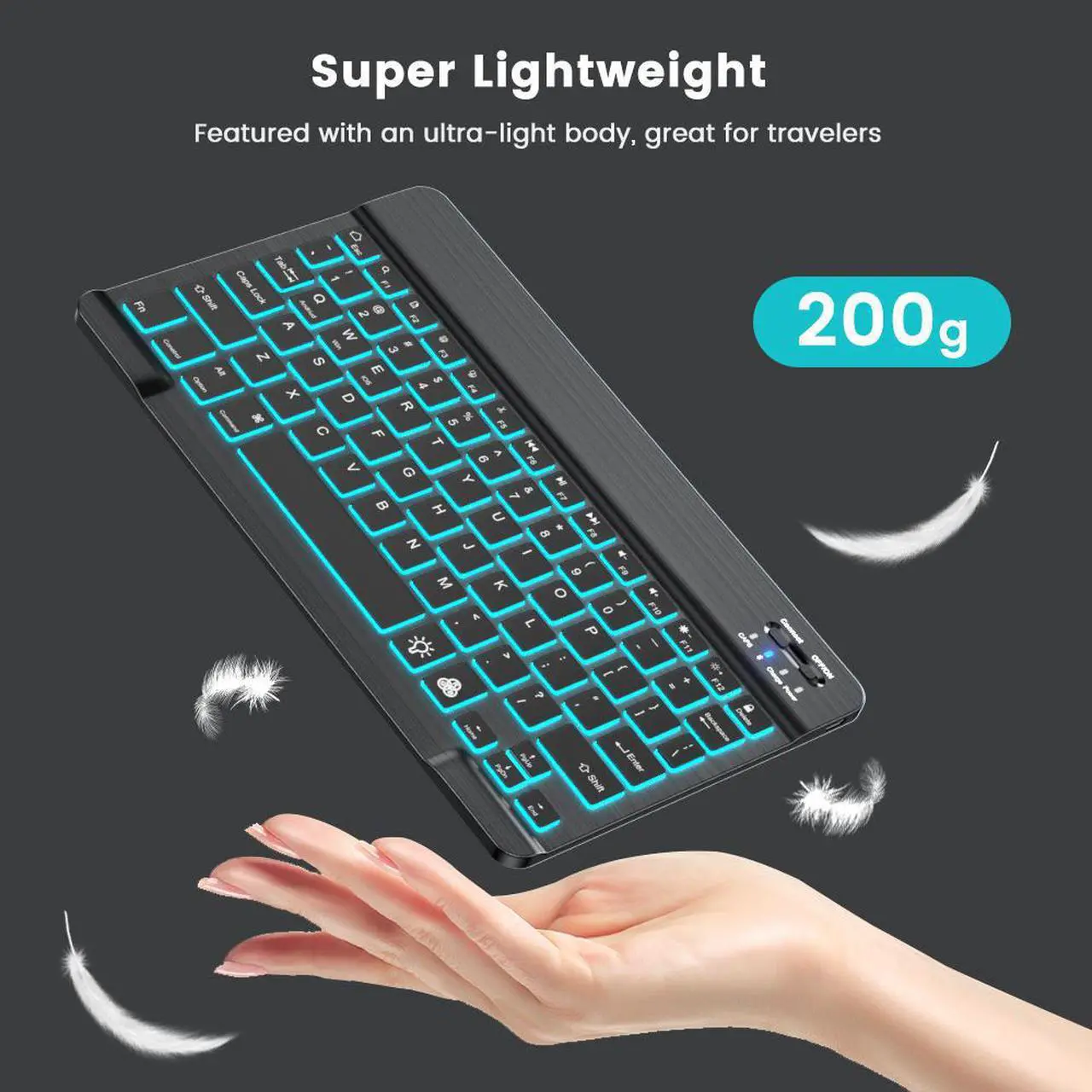 Alt view image 6 of 7 - Ipad Wireless Keyboard Bluetooth Keyboard And Mouse Mini Keyboards Tablet Backlit Keyboard For Phone Ipad Pro 12 - 7 inch EN Keyboard