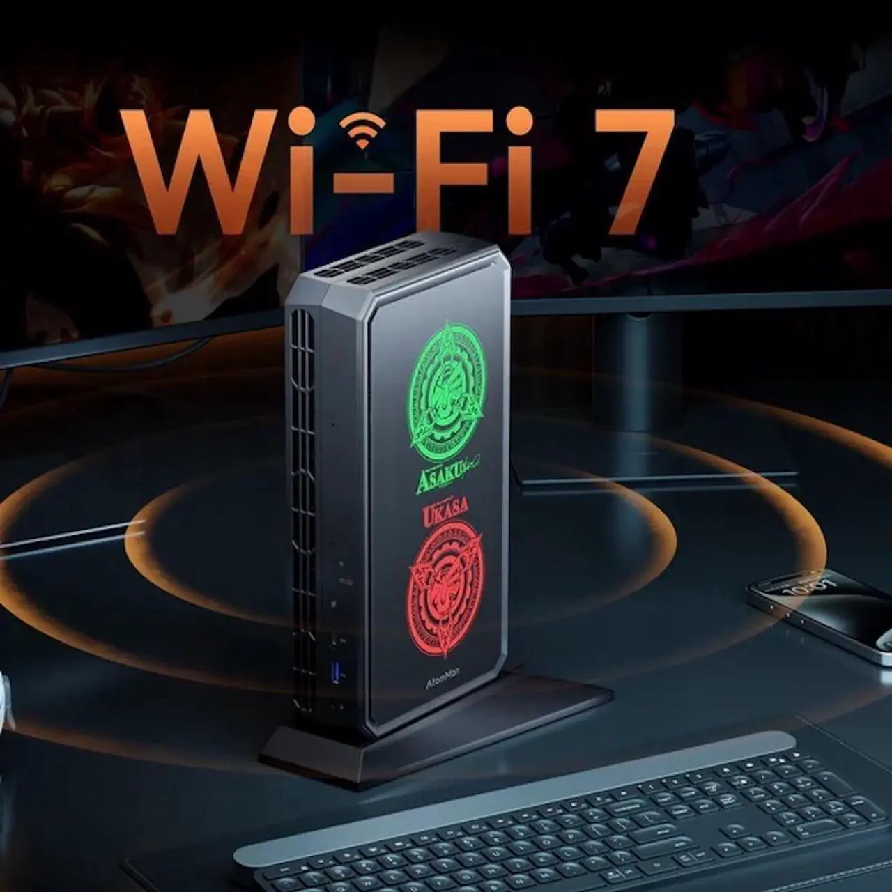 Alt view image 4 of 7 - Gaming Mini PC AtomMan G7 PT AMD Ryzen9 7945HX 16 Cores/32 Threads AMD Radeon+RX7600M XT GPU DDR5 Minisforum Gaming PC 64gb ram / 2tb ssd