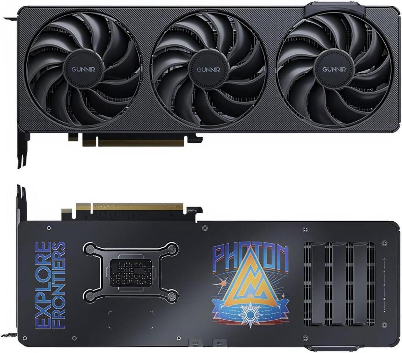 Main image of GUNNIR Intel Arc B580 12GB Photon OC Black GDDR6 2850MHz Triple Fan Graphics Card (192-bit, PCI-Express 4.0 x8, HDMI/DisplayPort, Supports 4k)