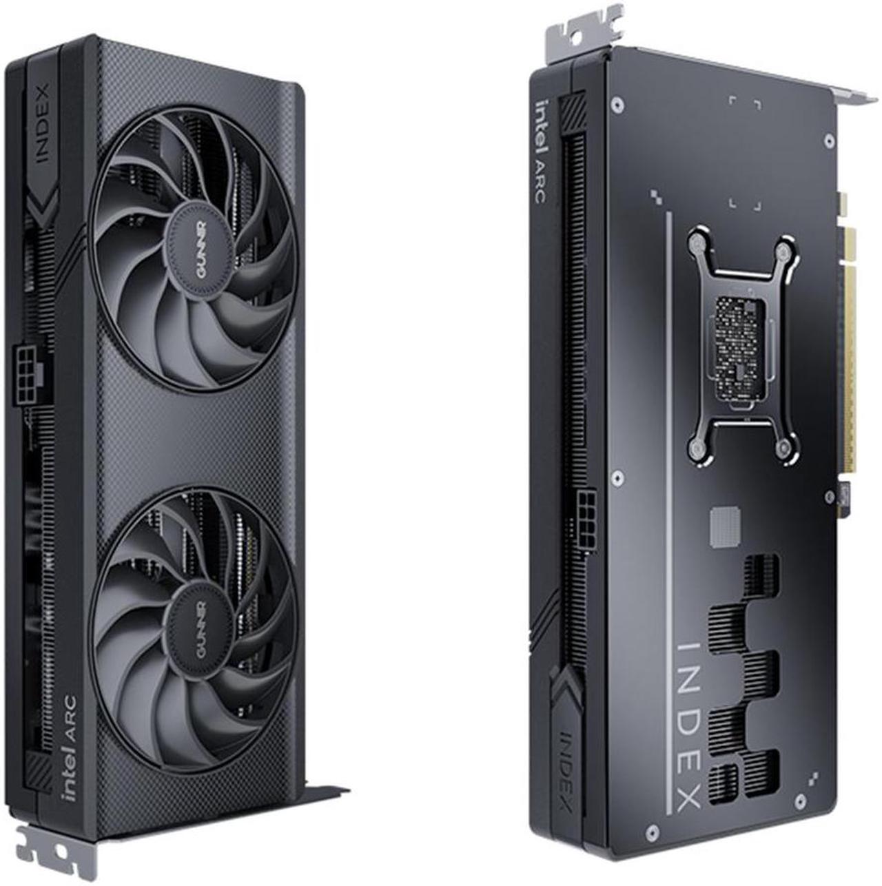 Alt view image 2 of 7 - GUNNIR Intel Arc B580 Index Video Card 12GB Black GDDR6 2670MHz Dual Fan Graphics Card (192-bit, PCI-Express 4.0 x8, One HDMI Three DisplayPorts, Supports 4k)
