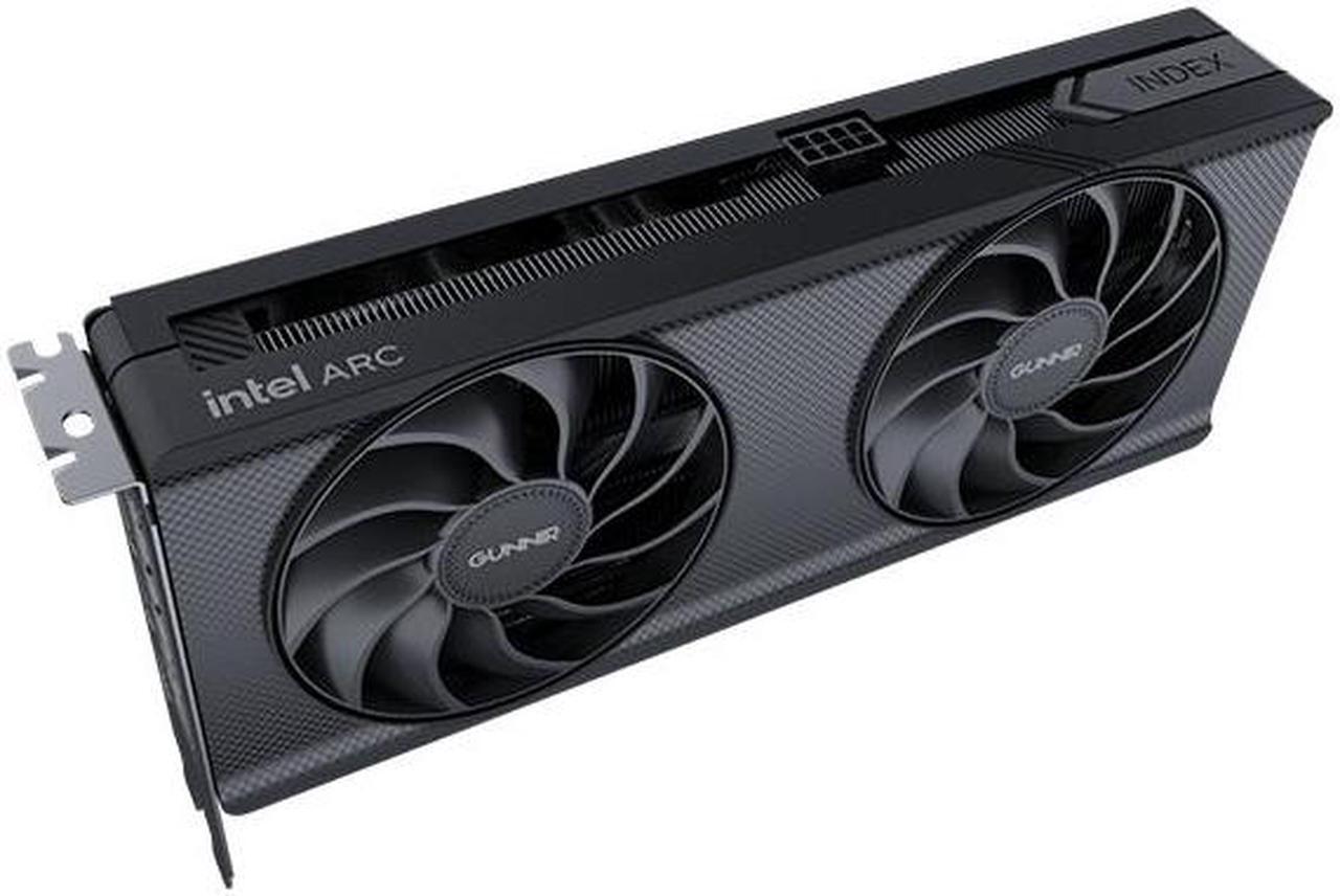 Alt view image 4 of 7 - GUNNIR Intel Arc B570 Index Video Card 10GB Black GDDR6 2500MHz Dual Fan Graphics Card (160-bit, PCI-Express 4.0 x8, One HDMI Three DisplayPorts, Supports 4k)