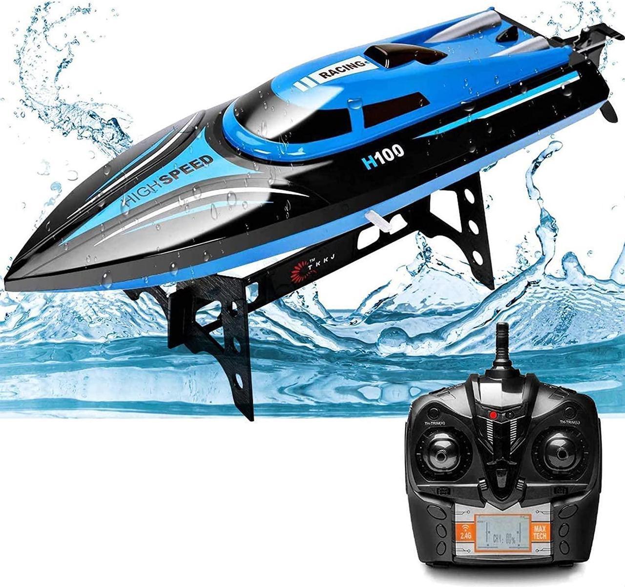 Main image of Goldprice Remote Control Boat RC Boat for Lakes and Pools, High Speed Electric Radio Control Boat for Kids/Adults, Racing Boat Indoor/Outdoor Toy