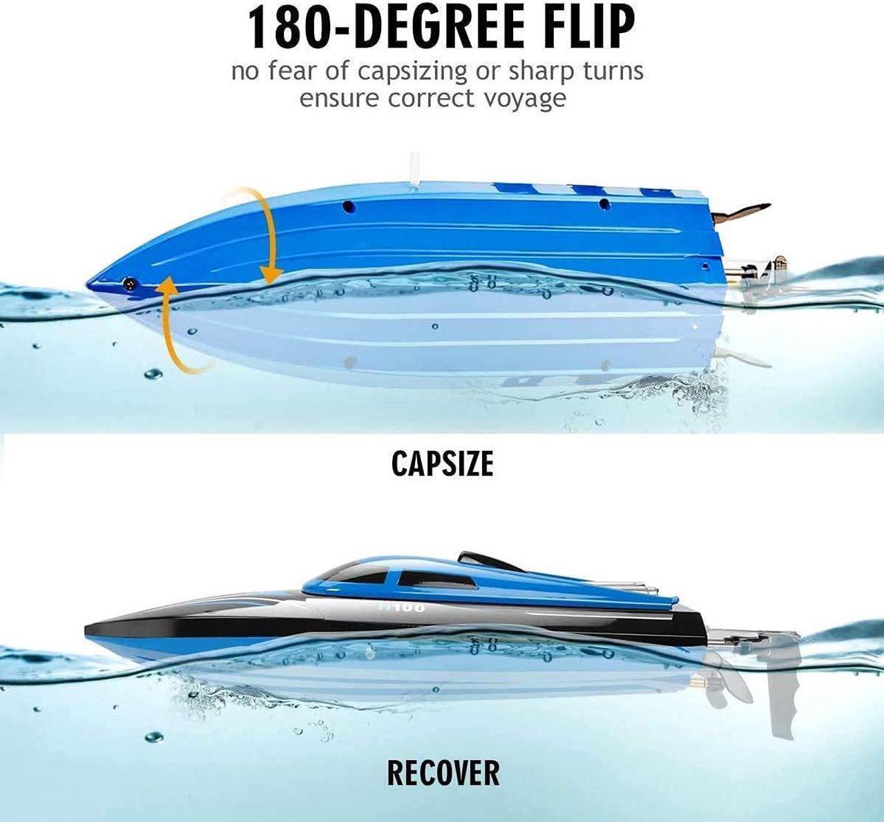Alt view image 5 of 7 - Goldprice Remote Control Boat RC Boat for Lakes and Pools, High Speed Electric Radio Control Boat for Kids/Adults, Racing Boat Indoor/Outdoor Toy