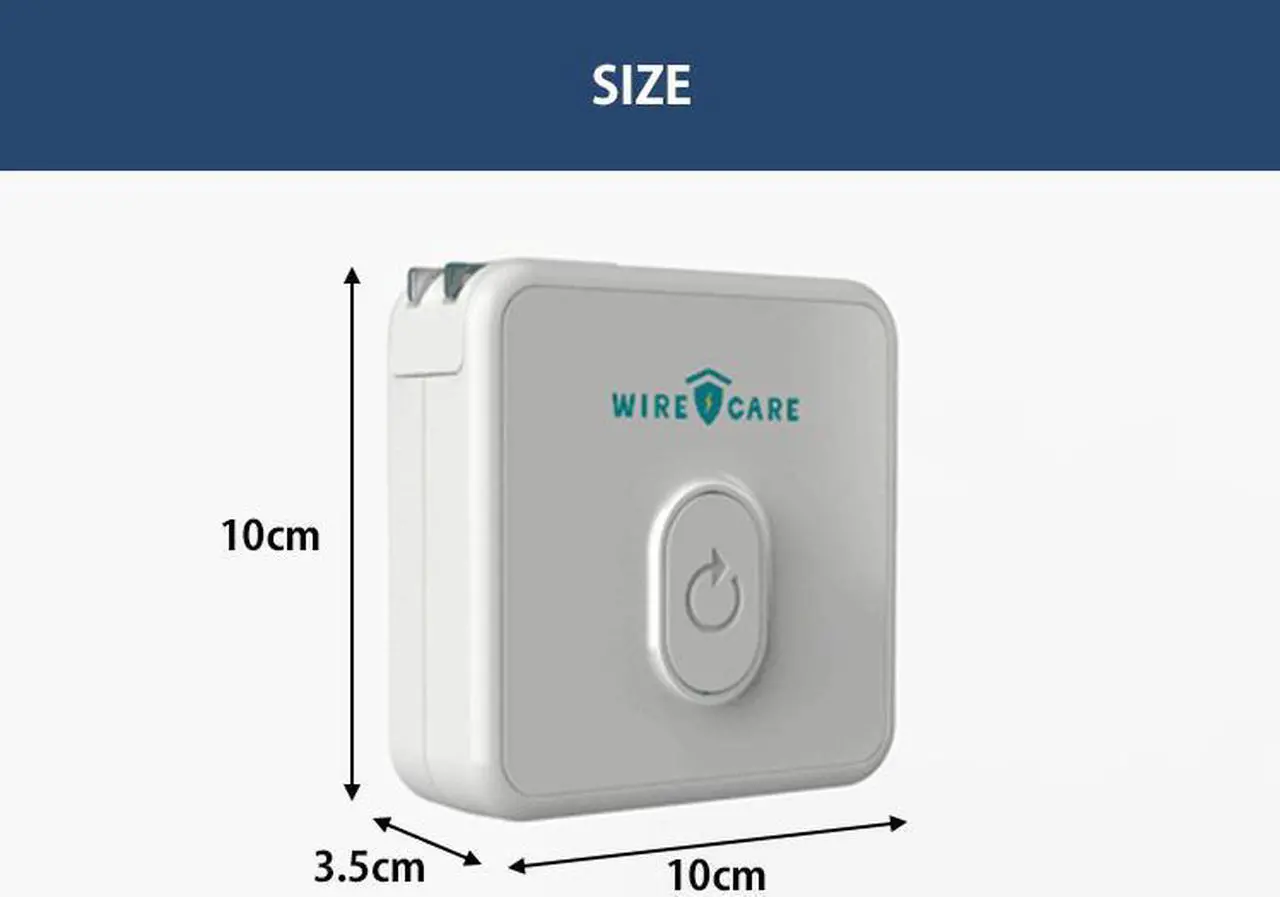 Alt view image 4 of 6 - Brook Livin WIRECARE - Self-Exam Socket, Electrical Outlet, Receptacle, Wiring, LED Lights Show Socket Safety Status, Measure Resistance, Fire Prevention, Plug-in House Protector
