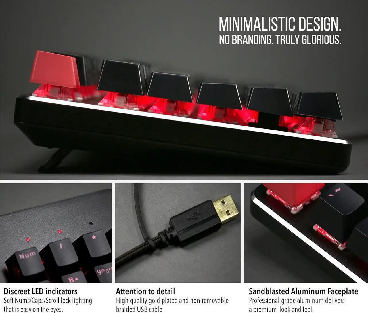 Alt view image 6 of 8 - glorious modular mechanical gaming keyboard - tenkeyless tkl (87 key) - rgb led backlit, brown switches, hot swap switches (bla