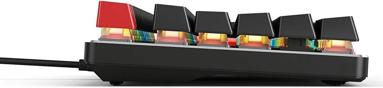Alt view image 4 of 8 - glorious modular mechanical gaming keyboard - tenkeyless tkl (87 key) - rgb led backlit, brown switches, hot swap switches (bla