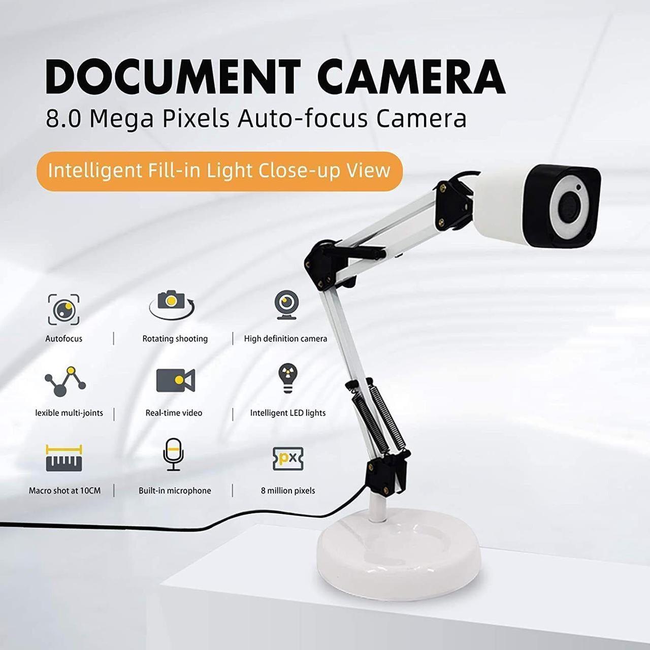 Alt view image 2 of 3 - 8MP Auto Focus Document Scanner Camera & Webcam - Teacher Classroom Demos K913AF