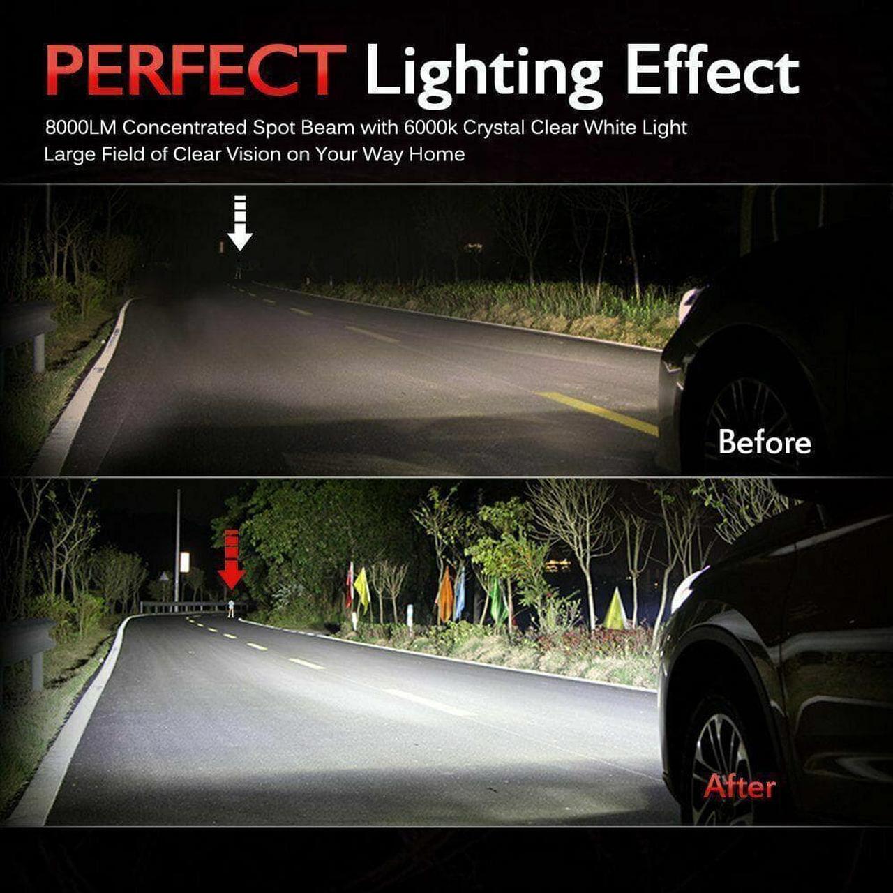 Alt view image 6 of 7 - 6x Combo H11 9005 H11 LED Headlight Conversion Kit High Low Beam Fog Light 6000K