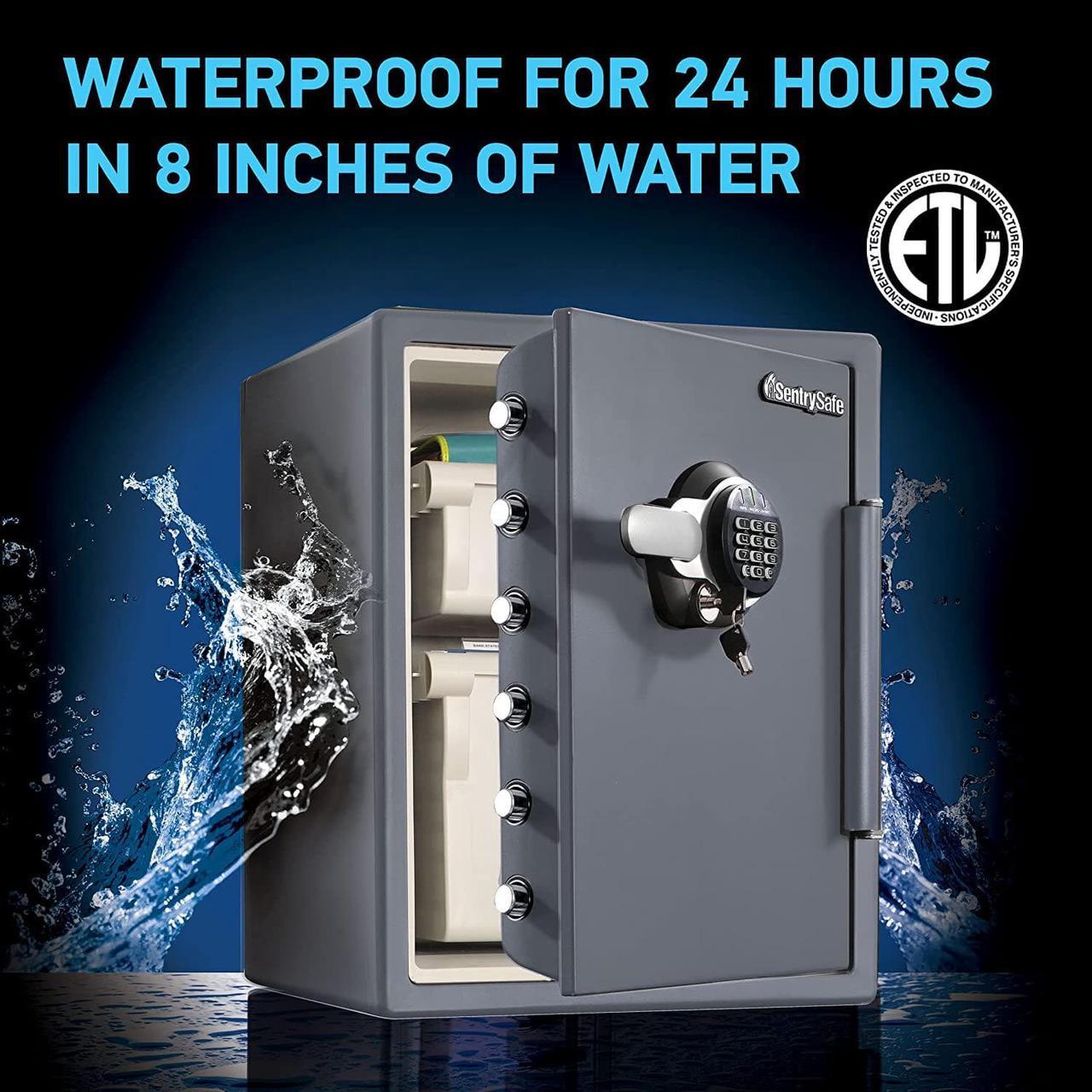 Alt view image 3 of 6 - SentrySafe SFW205GQC Fireproof Safe and Waterproof Safe with Digital Keypad 2.05 Cubic Feet Gray