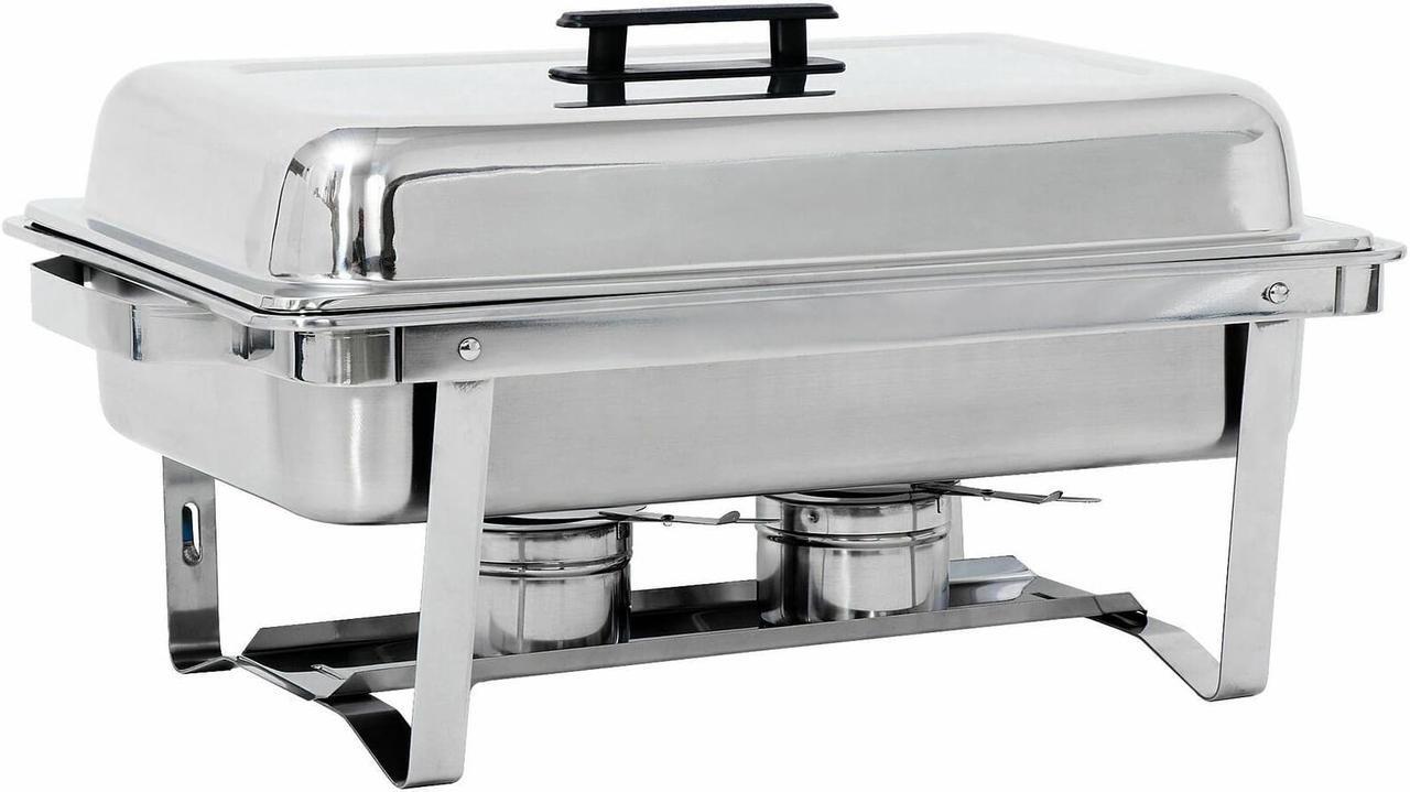 Alt view image 6 of 7 - 6 Pack 8 QT Stainless Steel Chafer Chafing Dish Sets Catering Food Warmer