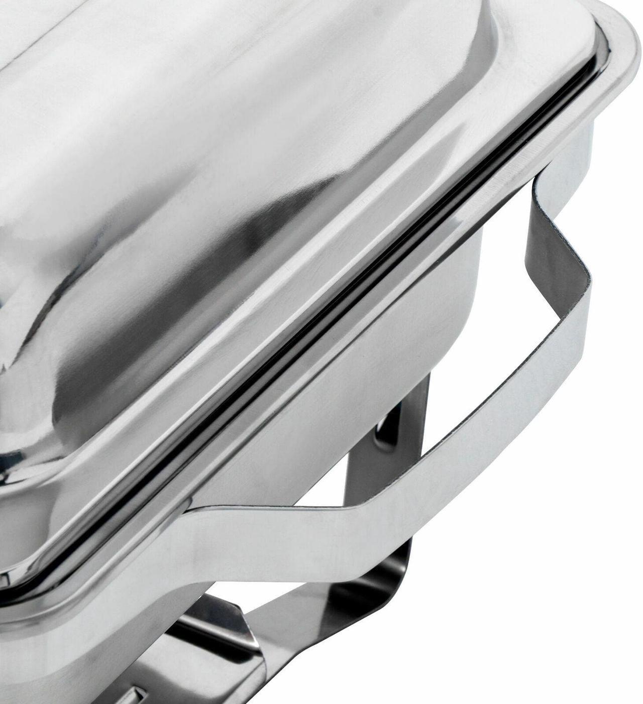 Alt view image 7 of 7 - 6 Pack 8 QT Stainless Steel Chafer Chafing Dish Sets Catering Food Warmer