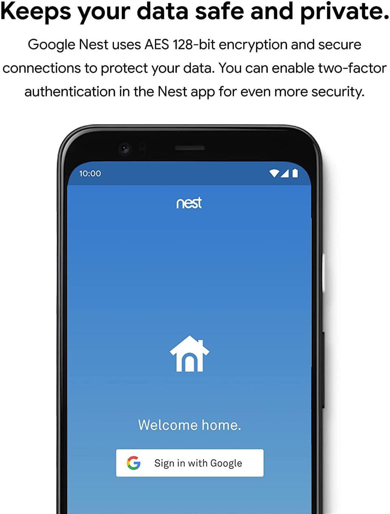 Alt view image 2 of 7 - Google Nest Doorbell (Wired) - Formerly Nest Hello - Video Doorbell with 24/7 Streaming - Smart Doorbell Camera for Home with HDR Video, HD Talk and Listen, Night Vision, and Person Alerts