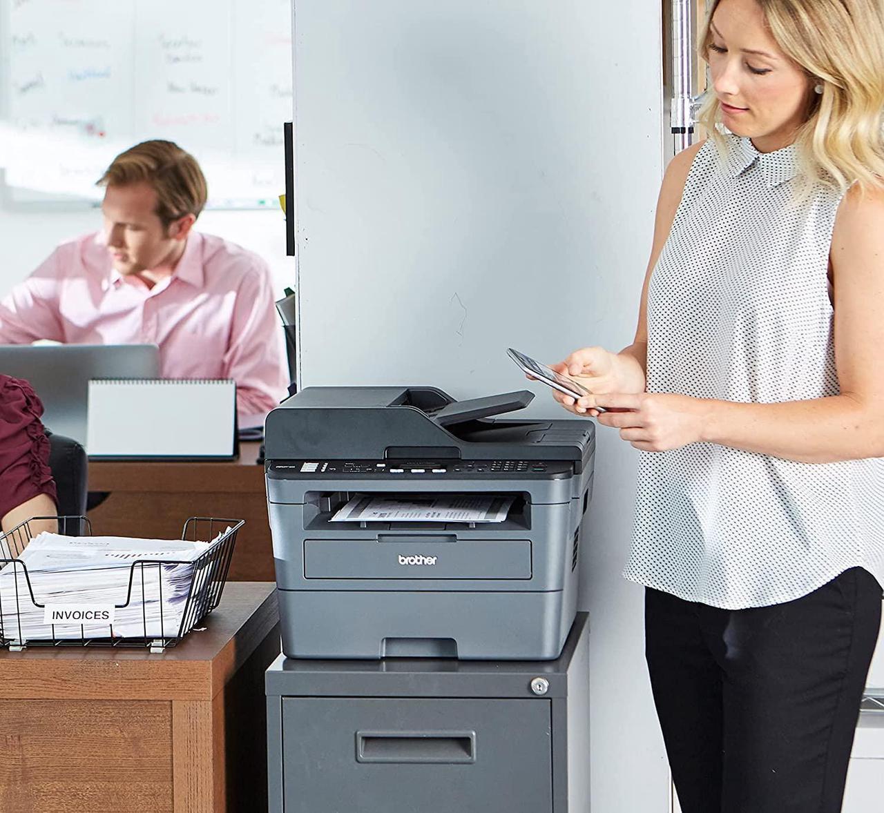 Alt view image 6 of 7 - Brother Premium MFC-L2690DW Compact Monochrome All-in-One Laser Printer