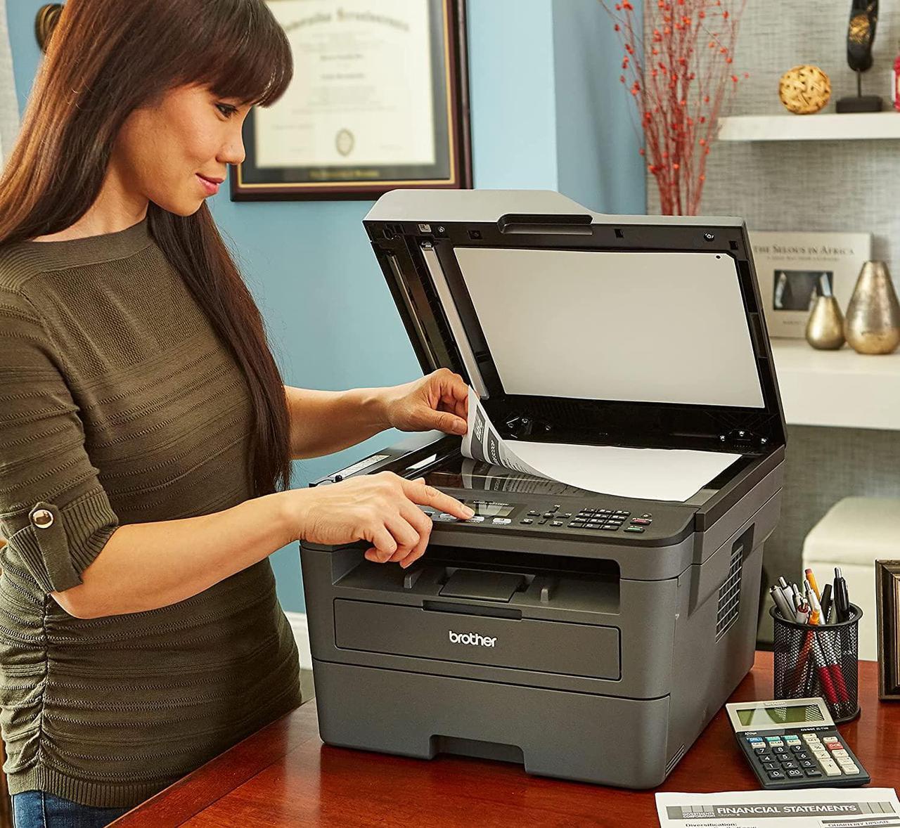 Alt view image 7 of 7 - Brother Premium MFC-L2690DW Compact Monochrome All-in-One Laser Printer