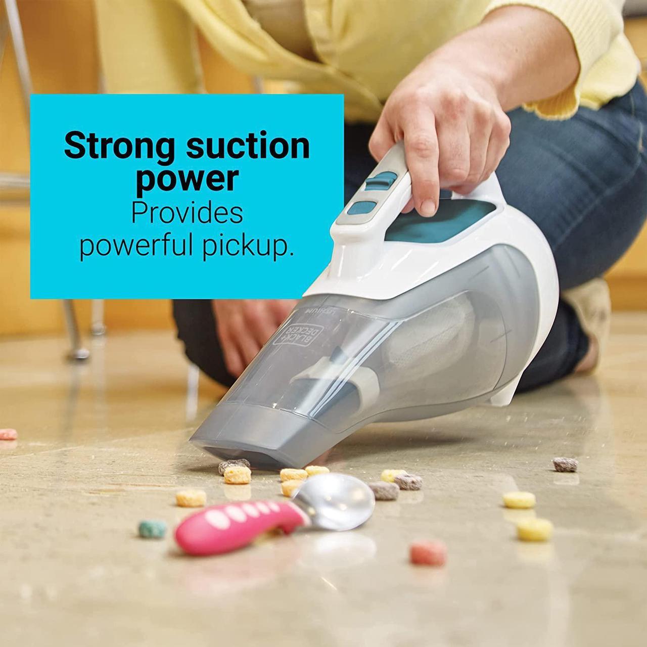 Alt view image 3 of 6 - BLACK+DECKER dustbuster Cordless Handheld Vacuum, Flexi Blue/Grey/White (HHVI315JO42)