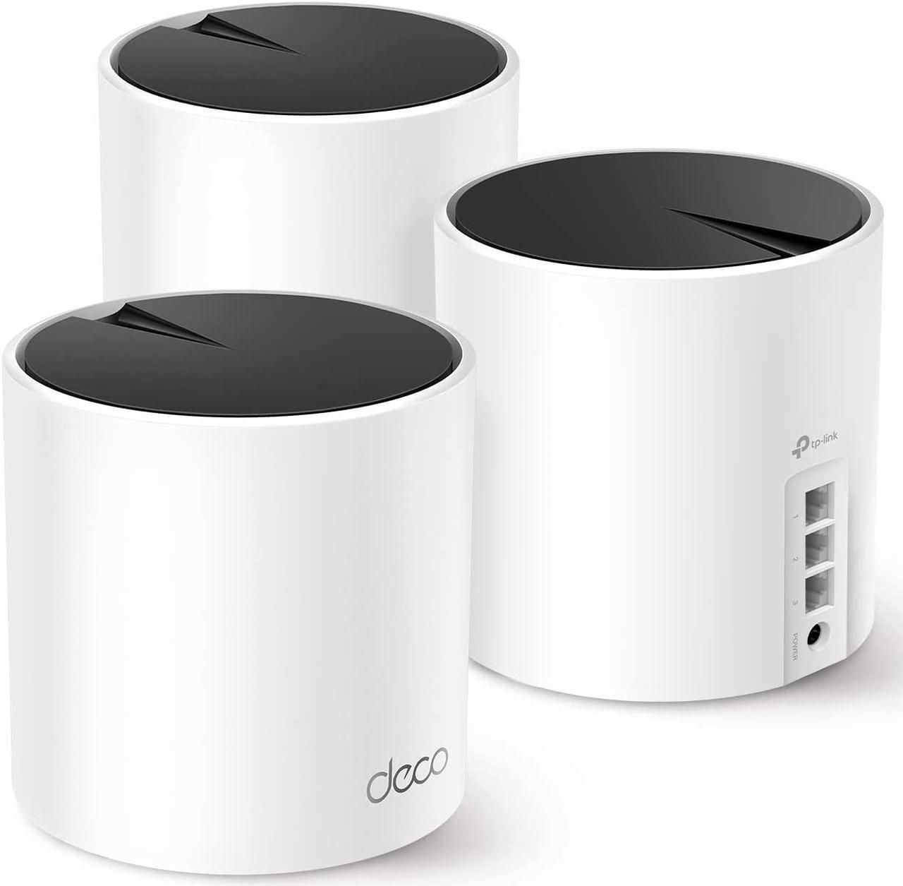 Main image of TP-Link Deco AX3000 WiFi 6 Mesh System(Deco X55) - Covers up to 6500 Sq.Ft. , Replaces Wireless Router and Extender, 3 Gigabit ports per unit, supports Ethernet Backhaul (3-pack)