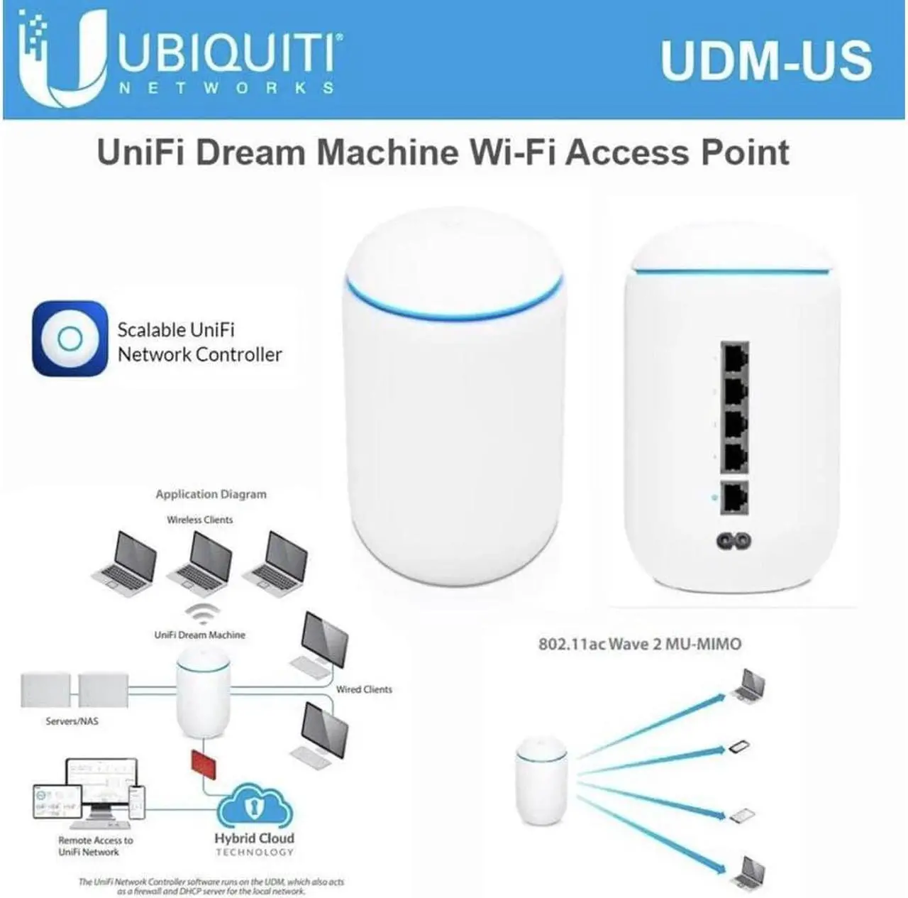 Alt view image 2 of 2 - Ubiquiti Networks UniFi Dream Machine UDM-US Wireless Router