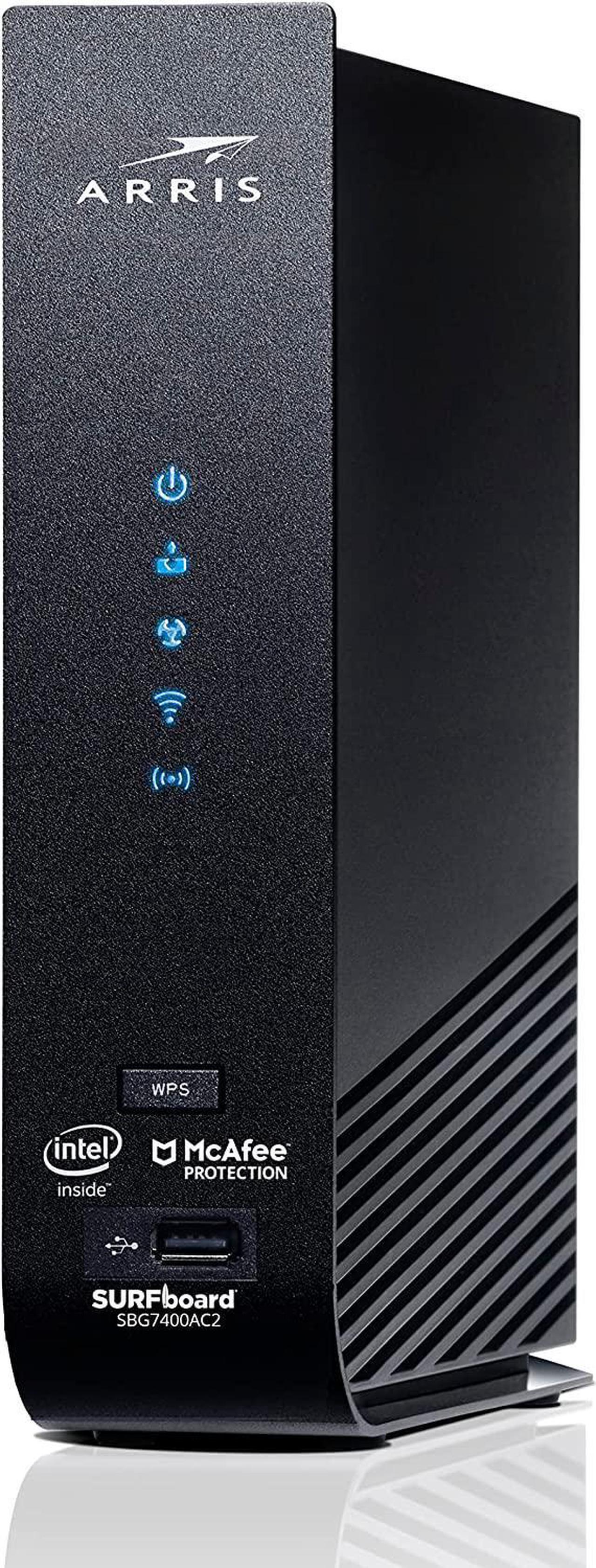 Main image of ARRIS SURFboard SBG7400AC2 DOCSIS 3.0 Cable Modem & AC2350 Wi-Fi Router | Approved for Comcast Xfinity, Cox, Charter Spectrum & more | Four 1 Gbps Ports | 800 Mbps Max Internet Speeds 2 Year Warranty