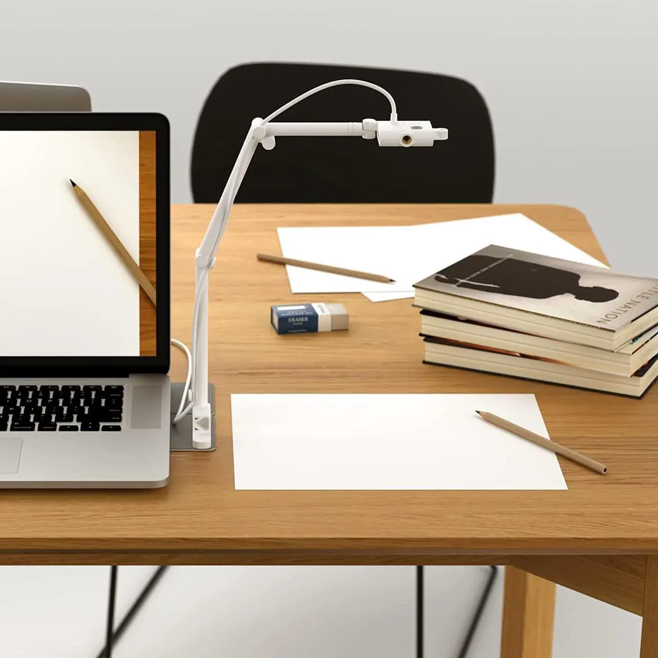 Alt view image 5 of 6 - T USB Document Camera 11" x 17" for Teachers and Classroom, Work from Home, Online Teaching, Video Calling, Doc Camera for Mac PC Chromebook, Stop Motion Time Lapse, QHD 1944p