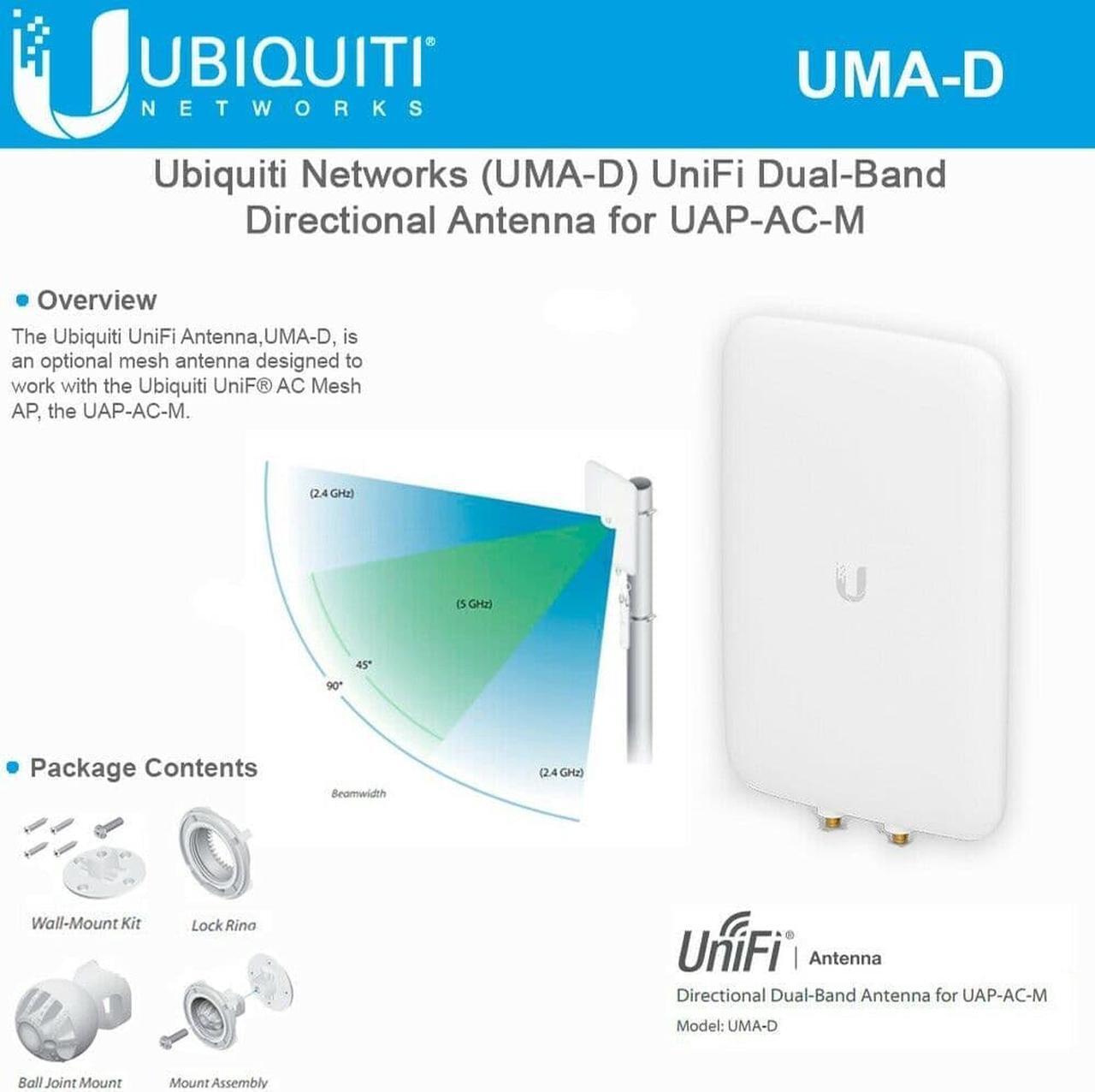 Main image of Ubiquiti Networks High Efficiency Dual-Band Directional Mesh Antenna (UMA-D)