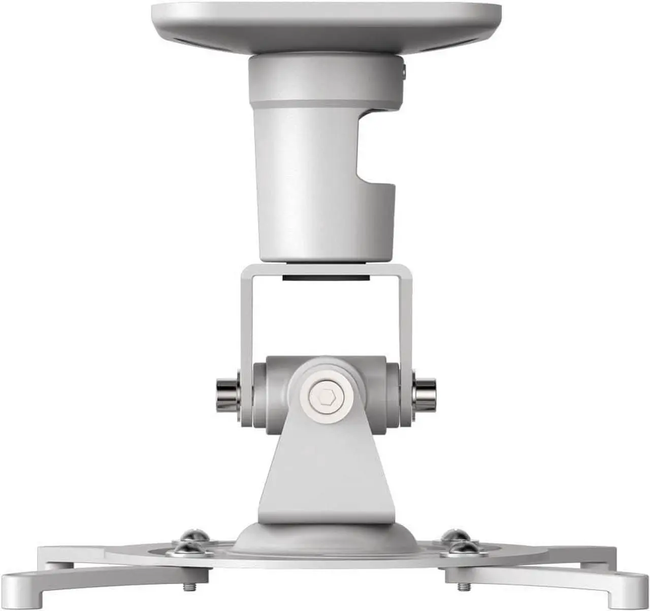 Alt view image 4 of 4 - Projector Mount - Ceiling Bracket LCD DLP Tilt 360° Swivel 30lbs (White)
