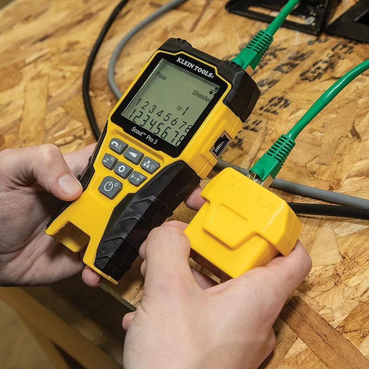 Alt view image 3 of 7 - Klein Tools VDV501-852 Cable Tester with Remote, VDV Scout Pro 3 Test Kit Locates and Tests Voice, Data and Video Cables