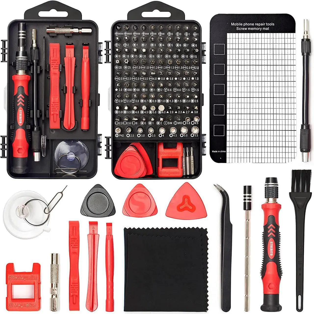 Main image of Precision Screwdriver Set 124-Piece Electronics Tool Kit with 101 Bits Magnetic Screwdriver Set for Computer, Laptop, Cell Phone, PC, MacBook, iPhone, Nintendo Switch, PS4, PS5, Xbox Repair