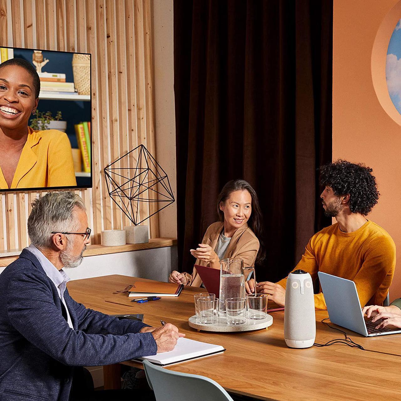 Alt view image 6 of 7 - Meeting Owl 3 (Next Gen) 360-Degree, 1080p HD Smart Video Conference Camera, Microphone, and Speaker (Automatic Speaker Focus & Smart Zooming)
