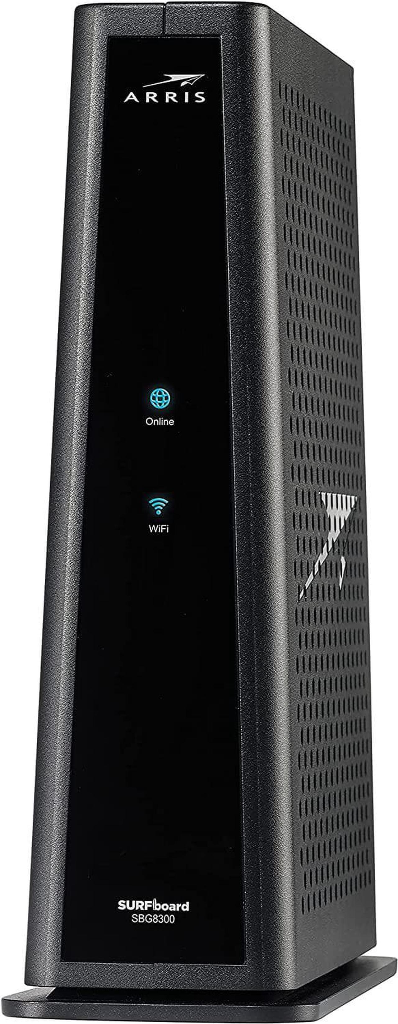 Main image of ARRIS SURFboard SBG8300 DOCSIS 3.1 Gigabit Cable Modem & AC2350 Wi-Fi Router | Comcast Xfinity, Cox, Spectrum & more | Four 1 Gbps Ports | 1 Gbps Max Internet Speeds | 4 OFDM Channels 2 Year Warranty