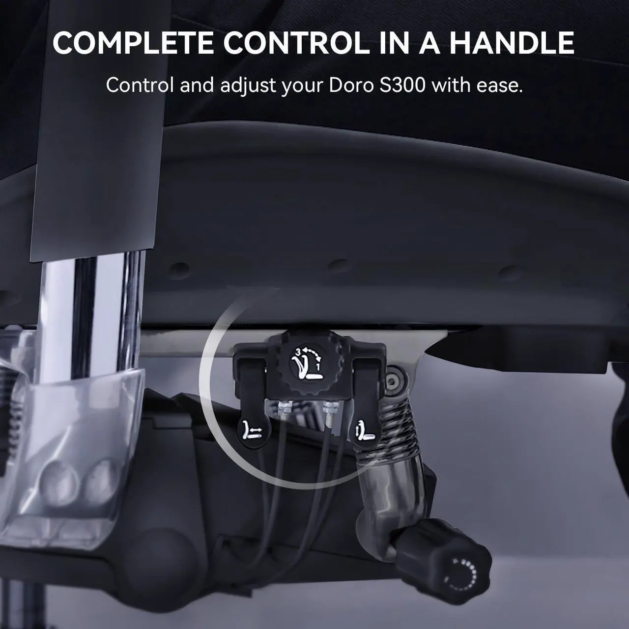 Alt view image 6 of 7 - Sihoo Doro S300  High Back Ergonomic Office Chair with Dual Dynamic Lumbar Support and Adjustable Seat Depth, Big and Tall chair for 300lbs, Gaming Chair with 6D Armrests, Black