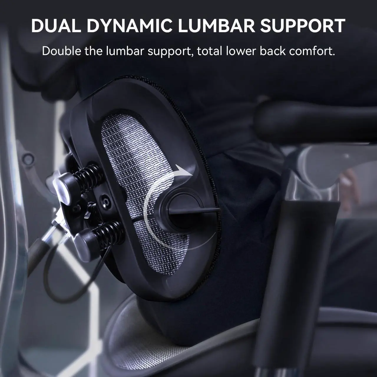 Alt view image 3 of 7 - Sihoo Doro S300  High Back Ergonomic Office Chair with Dual Dynamic Lumbar Support and Adjustable Seat Depth, Big and Tall chair for 300lbs, Gaming Chair with 6D Armrests, Black