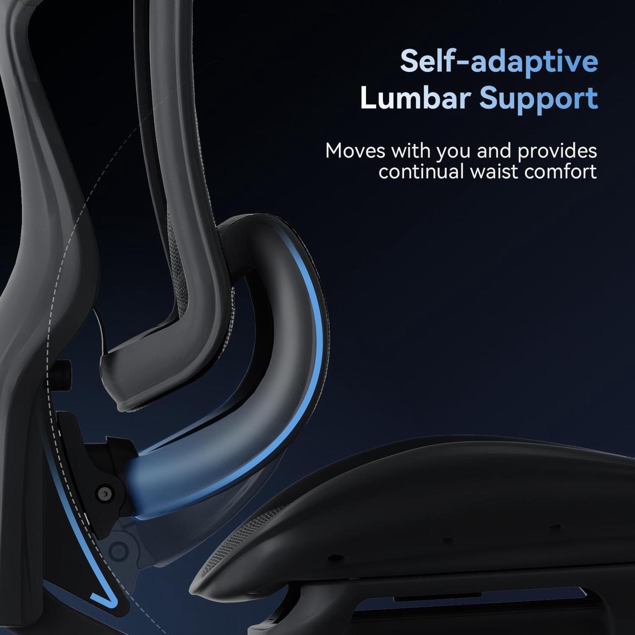 Alt view image 3 of 7 - Sihoo Doro C300  Pro High Back Ergonomic Office Chair with Dual
Dynamic Lumbar Support and Adjustable Seat Depth, Big and Tall chair for 300lbs, Gaming Chair with 6D Armrests