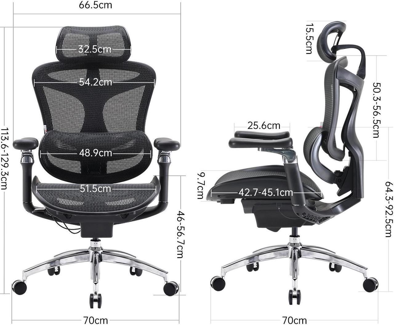 Alt view image 8 of 7 - Sihoo Doro C300  Pro High Back Ergonomic Office Chair with Dual
Dynamic Lumbar Support and Adjustable Seat Depth, Big and Tall chair for 300lbs, Gaming Chair with 6D Armrests