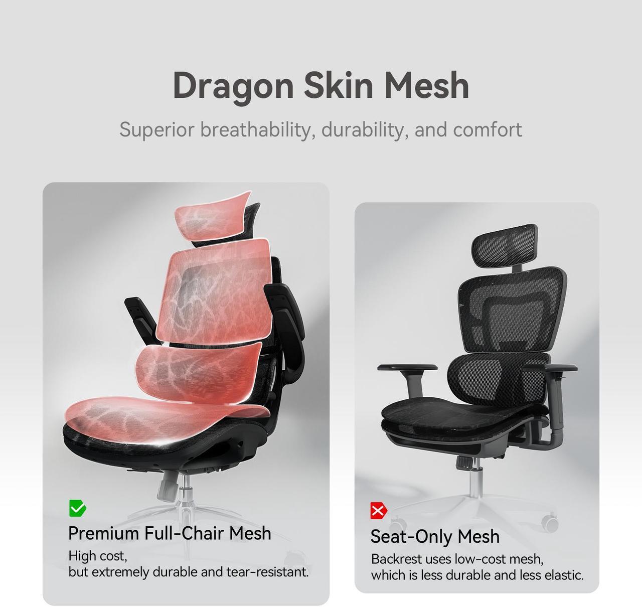 Alt view image 5 of 7 - SIHOO M59AS Ergonomic Office Chair, Computer Chair with 3D Flip-up Armrests, Dual Backrest with Dynamic Adaptive Lumbar Support Black