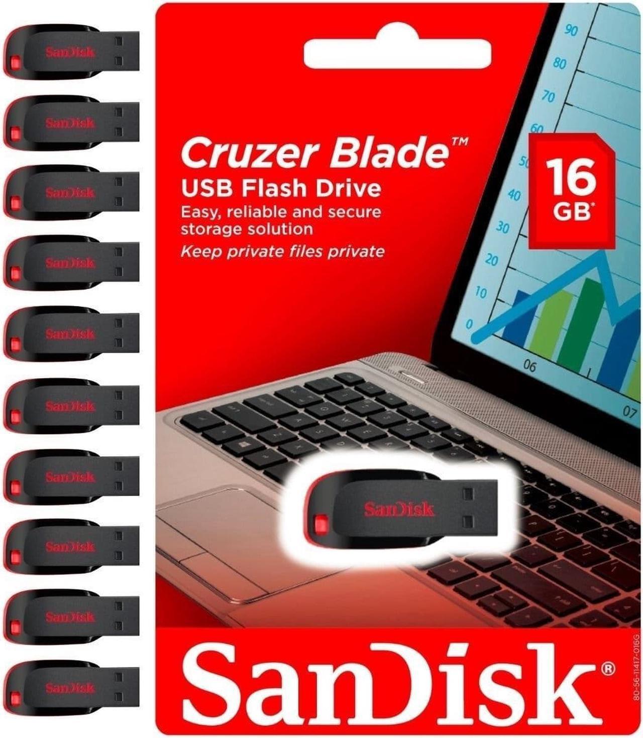 Main image of SanDisk 16GB USB Flash Drive Thumb Memory Stick Pen Drive Wholesale lot 10 Pack