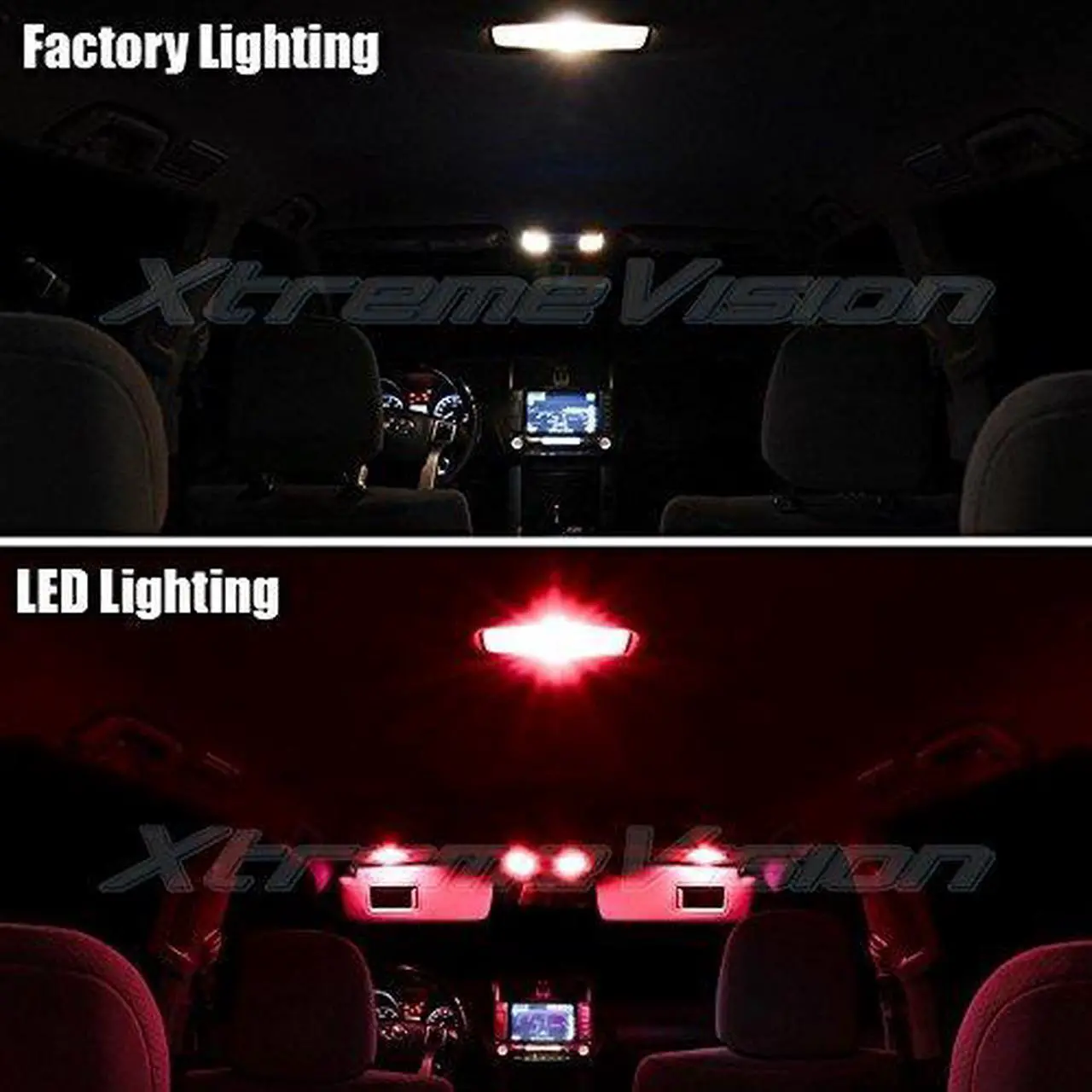 Alt view image 3 of 7 - XtremeVision Interior LED for Nissan Xterra 2005-2014 (8 Pieces) Red Interior LED Kit + Installation Tool