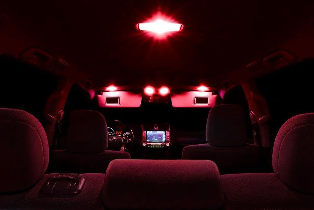 Alt view image 4 of 7 - XtremeVision Interior LED for Nissan Xterra 2005-2014 (8 Pieces) Red Interior LED Kit + Installation Tool