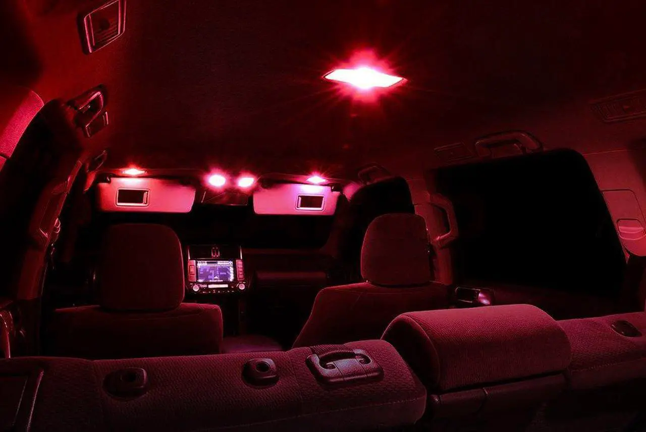 Alt view image 5 of 7 - XtremeVision Interior LED for Nissan Xterra 2005-2014 (8 Pieces) Red Interior LED Kit + Installation Tool